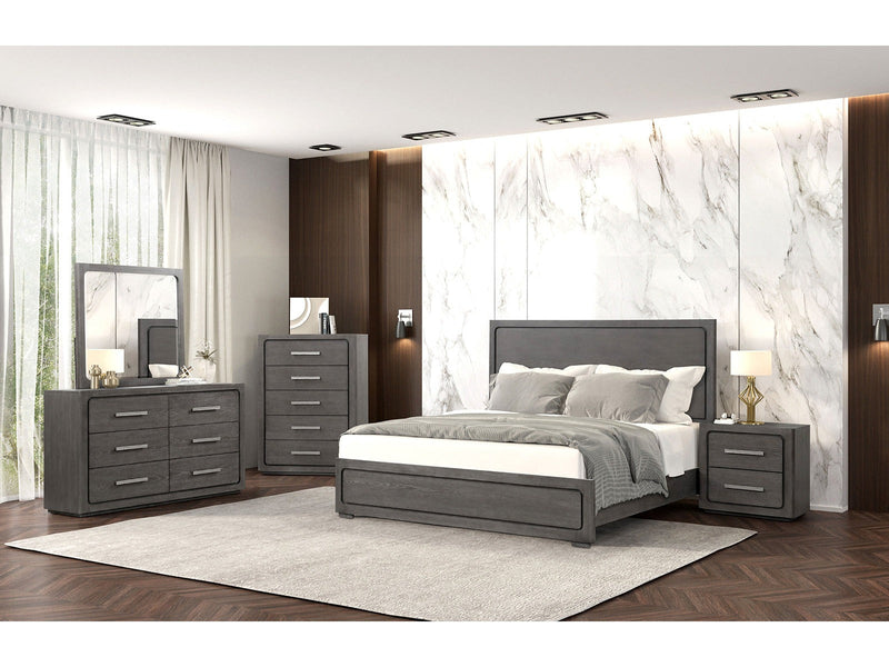 Crowthorne Warm Gray Queen 4 Piece Bedroom Set