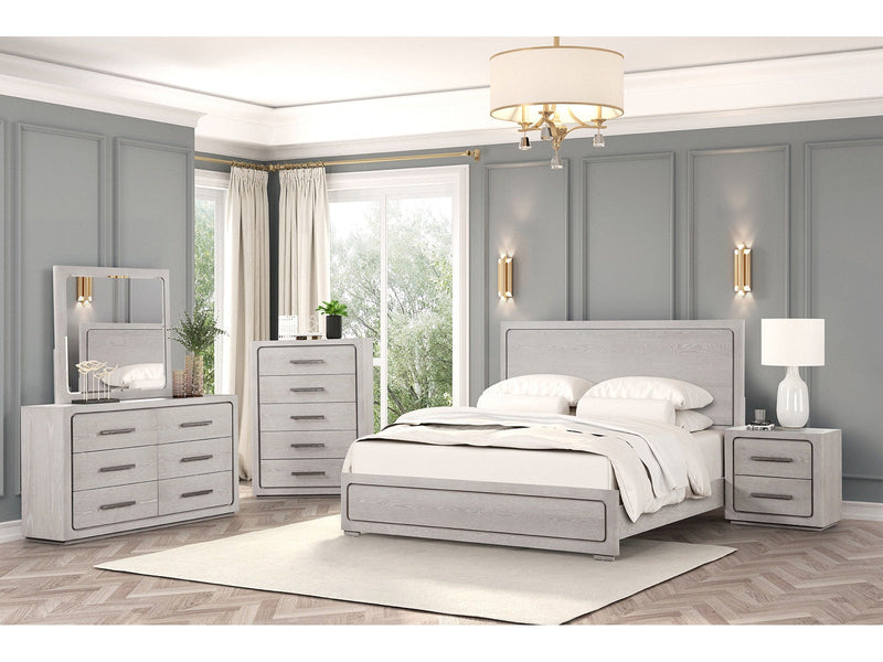 Crowthorne White Oak Queen 5 Piece Bedroom Set w/Chest