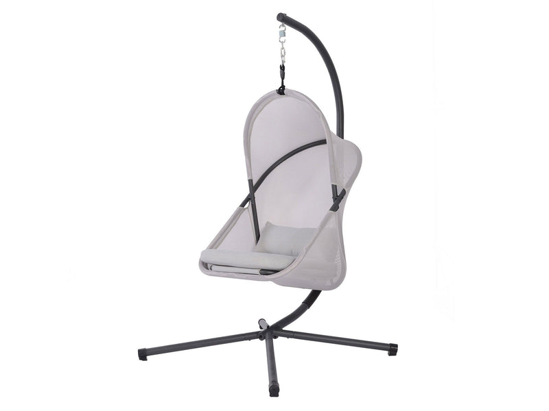 Crush Light Gray Outdoor Swing Chair