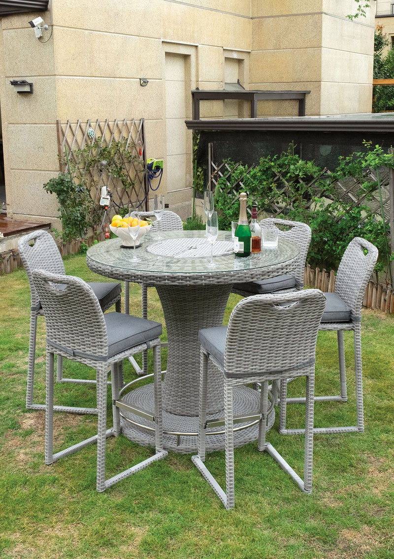 Cyprus Gray Outdoor Bar Table