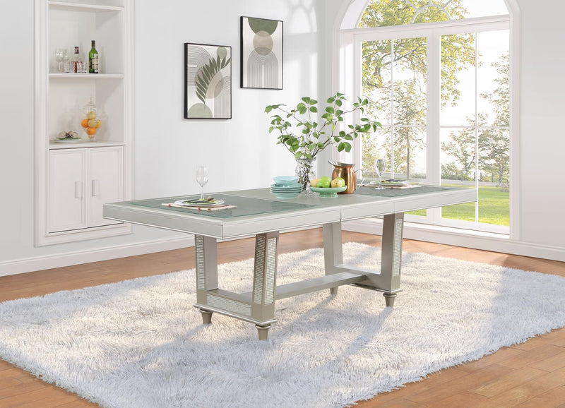 Catherine Silver Shimmer Dinette Collection