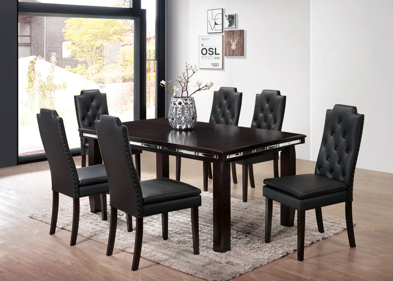 Ebonwood Very Dark Cappuccino Dining Set
