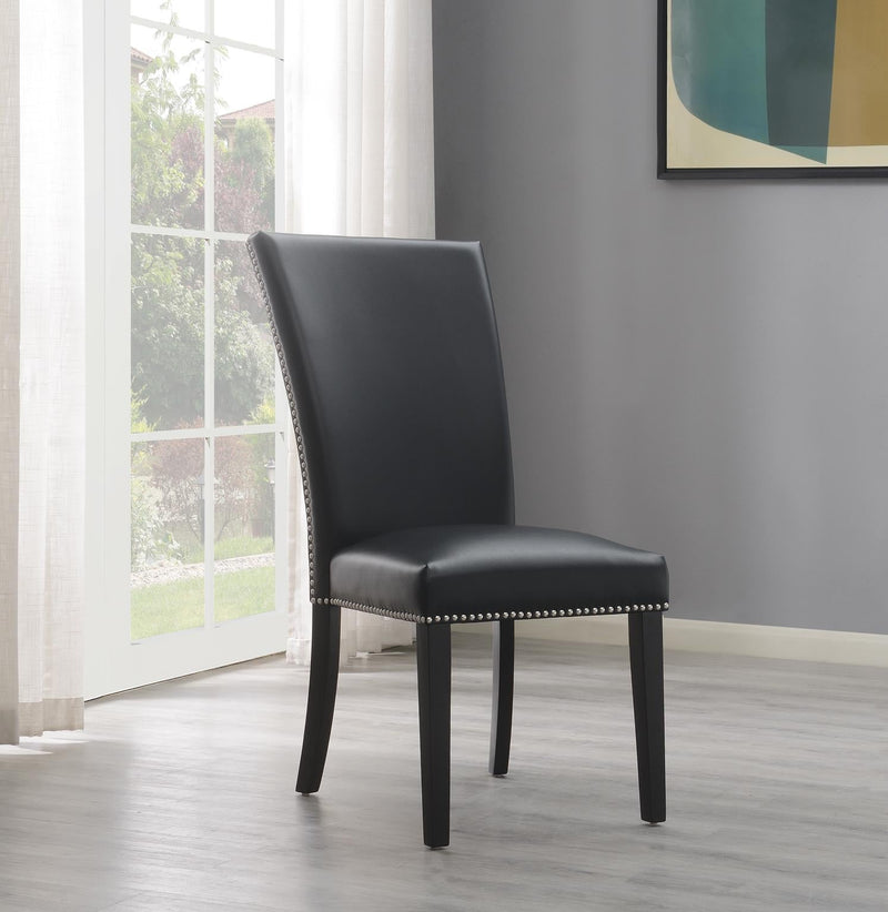Black Velvet Dining Chair (Price Per Chair/2 Chairs per box. Chair NOT sold seprately)