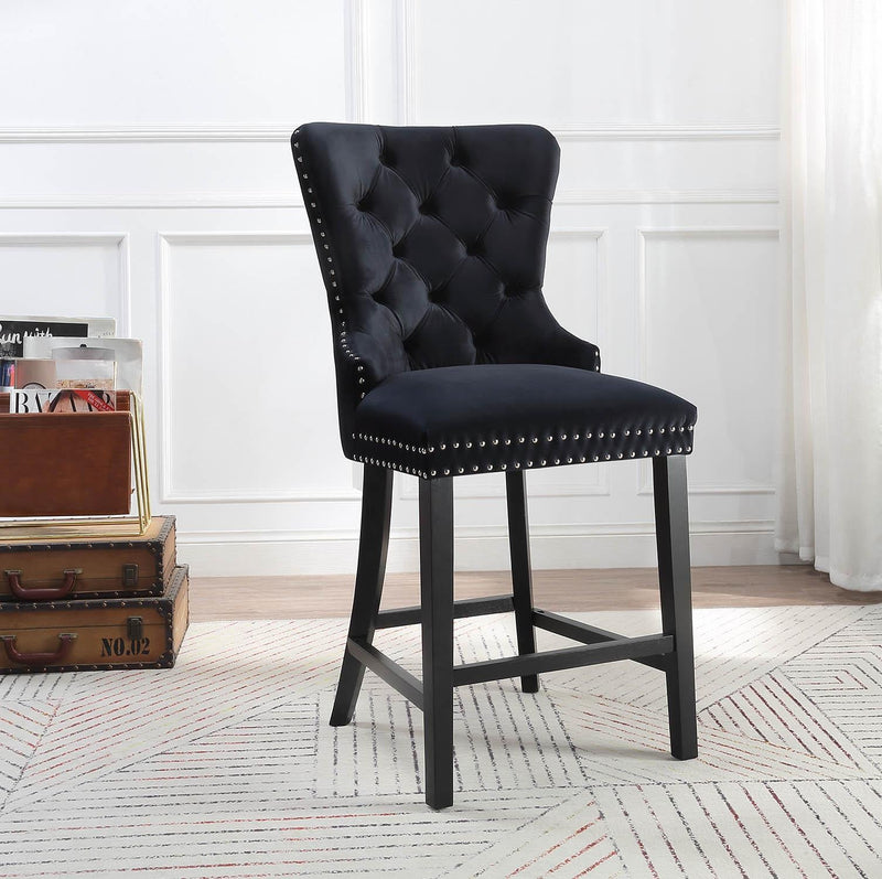 High Luxurious Velvet Counter Chairs