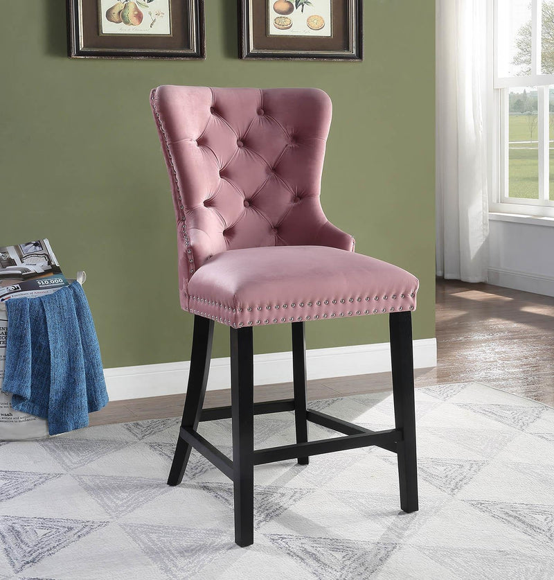High Luxurious Velvet Counter Chairs