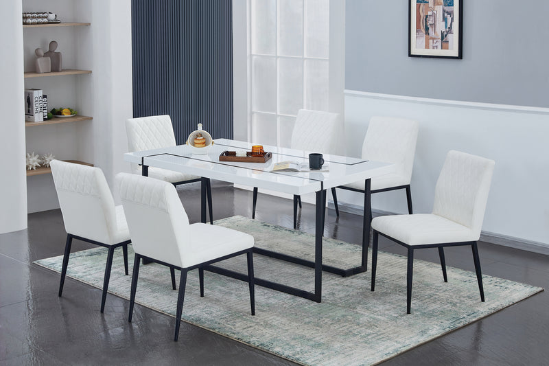 Nightwood White Top With Dining Set