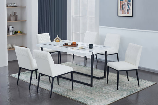 Nightwood White Top With Dining Set