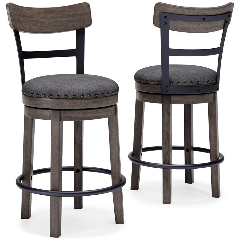 Caitbrook Upholstered Swivel Barstool