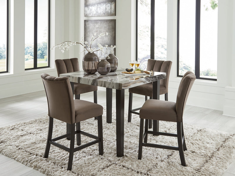 Jeshina Counter Height Table with 4 Stools