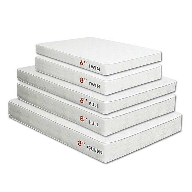 Daisy White 6" Bunkie Board Combo Full Mattress