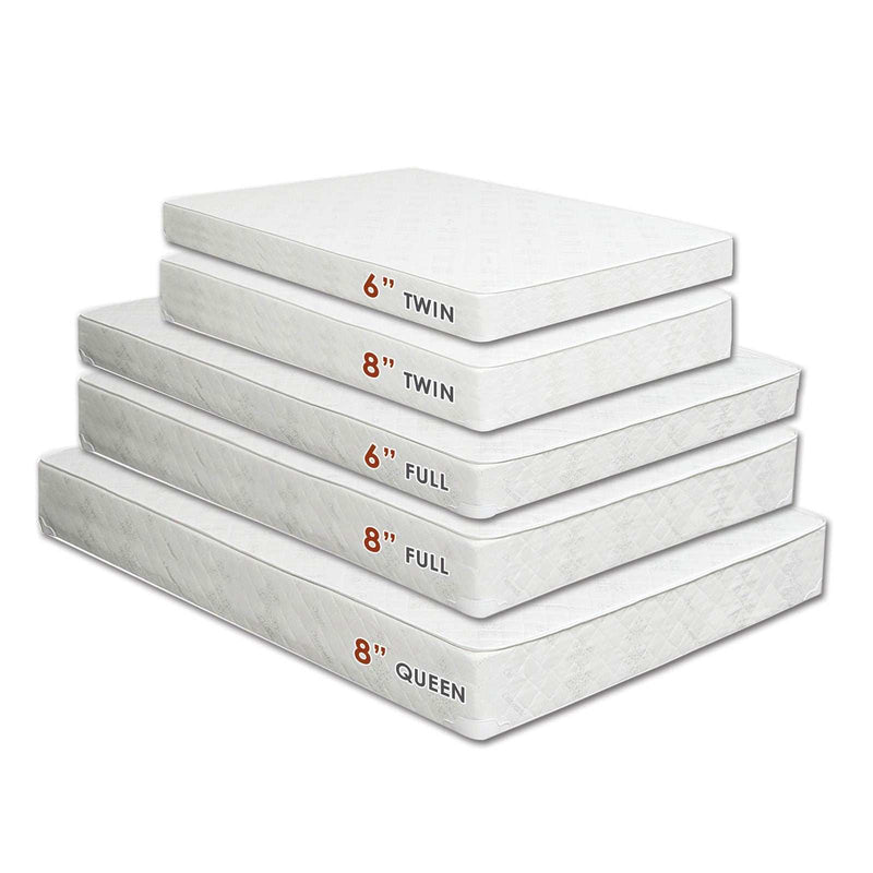 Daisy White 6" Bunkie Board Combo Twin XL Mattress