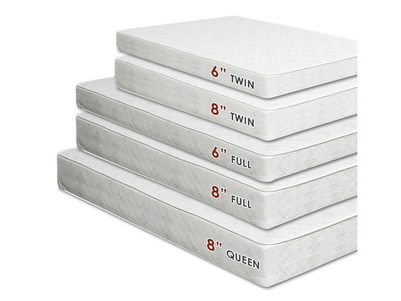 Daisy White 8" Bunkie Board Combo Mattress