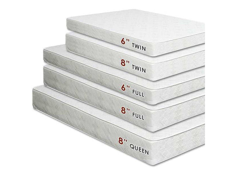 Daisy White 8" Bunkie Board Combo Twin Mattress
