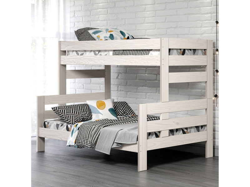 Damaris White Twin/Full Bunk Bed