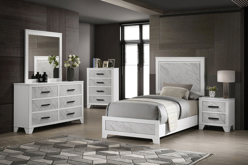 Darlene White 4 Pc. Twin Bedroom Set