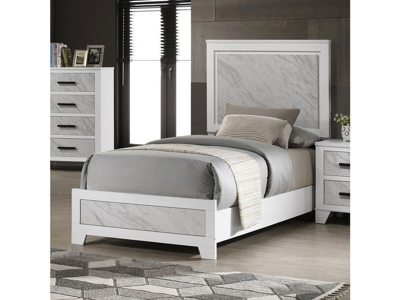 Darlene White Twin Bed