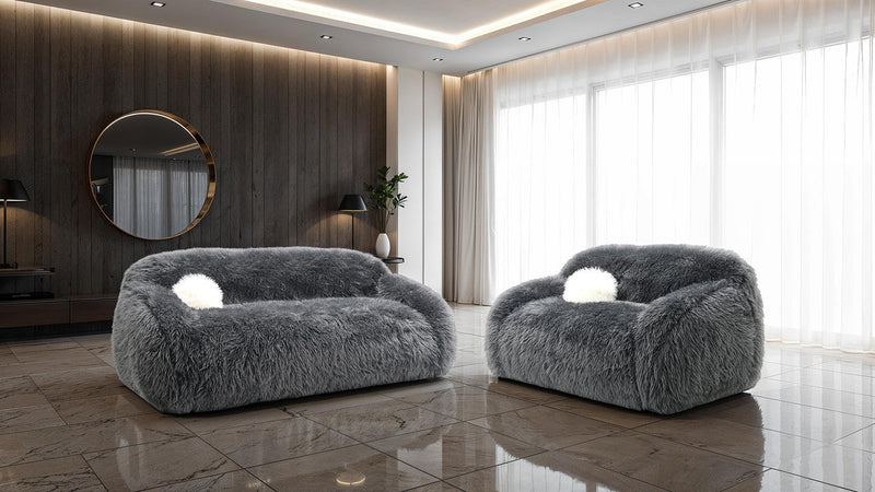 Darwen Dark Gray Loveseat