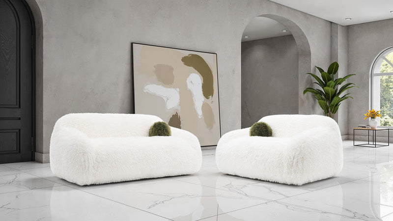 Darwen White Sofa