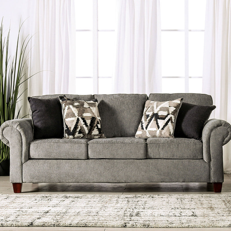 Delgada Graphite Sofa & Loveseat