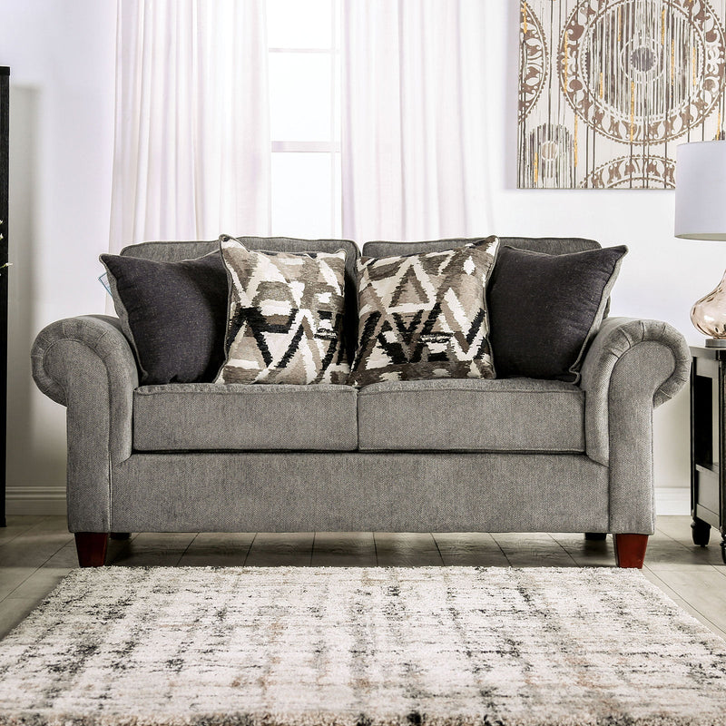 Delgada Graphite Sofa & Loveseat