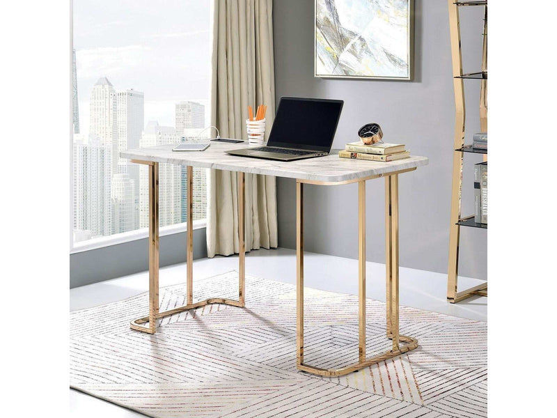 Delphine Gold/White Desk