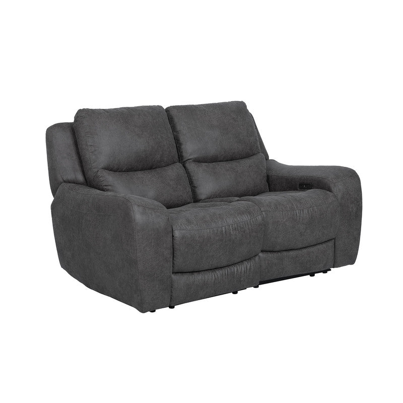 Demetrius Dark Gray Power Sofa & Loveseat