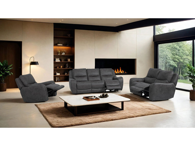 Demetrius Dark Gray Power Sofa