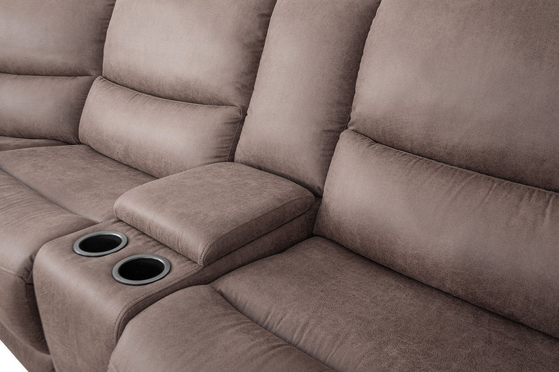 Demetrius Slate Brown Power Sectional