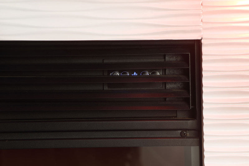 Dorrit White 55" Electric Fireplace