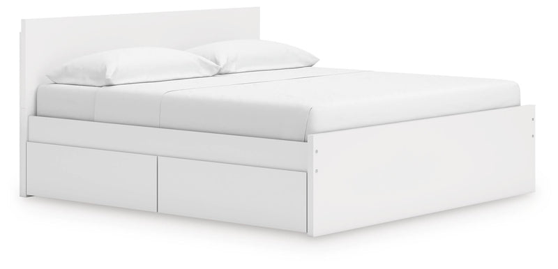 Onita Panel Platform Bed with 2 Side Storage