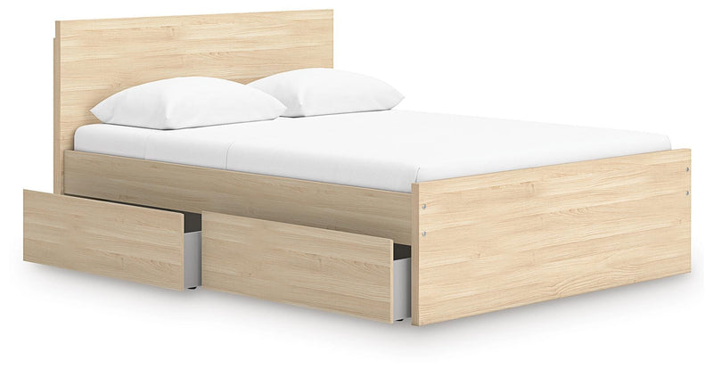 Onita Panel Platform Bed with 1 Side Storage