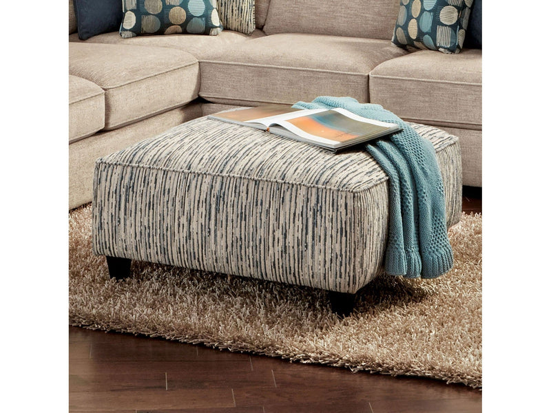 Eastleigh Stripe Multi Ottoman