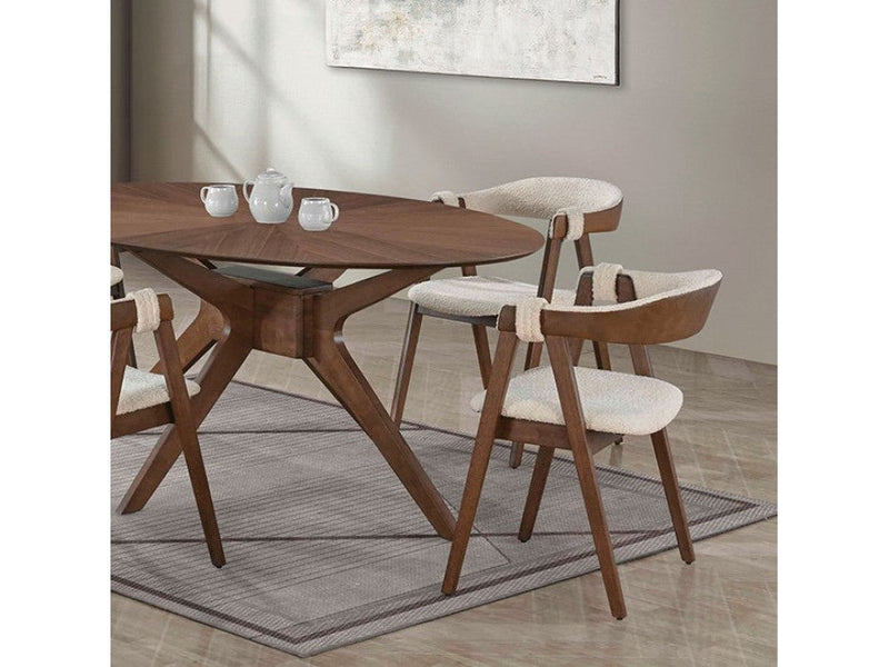 Ebikon Walnut Oval Dining Table