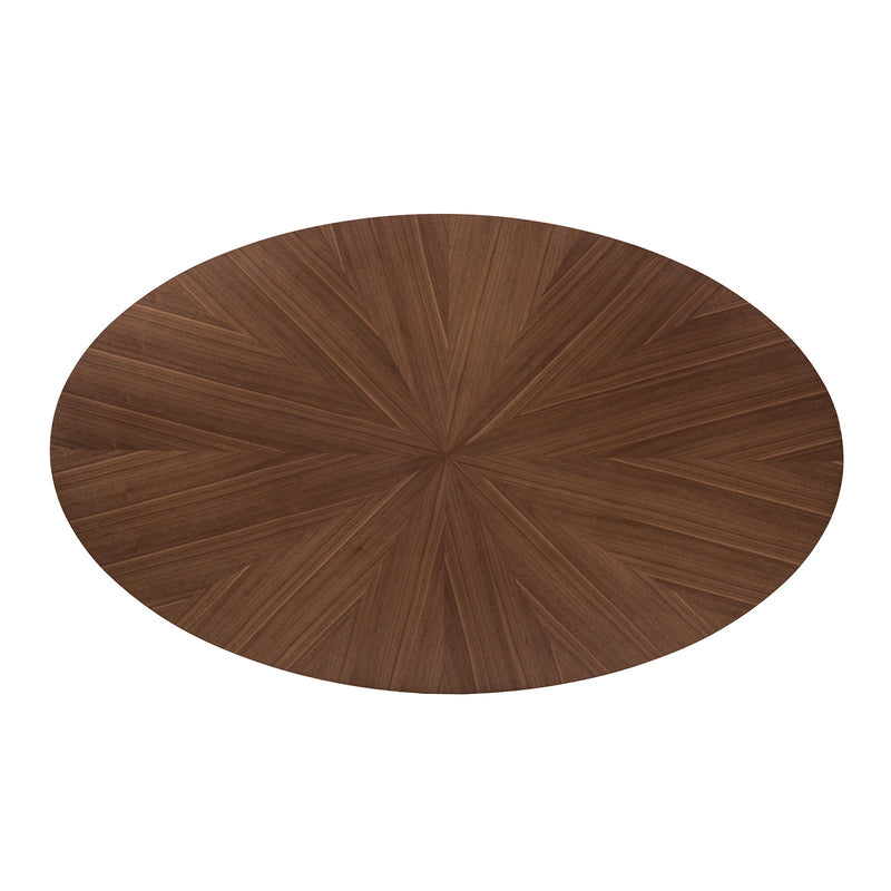 Ebikon Walnut Oval Dining Table