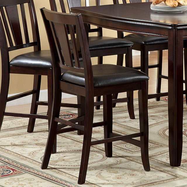 Edgewood Espresso Counter Height Chair (Set of 2)