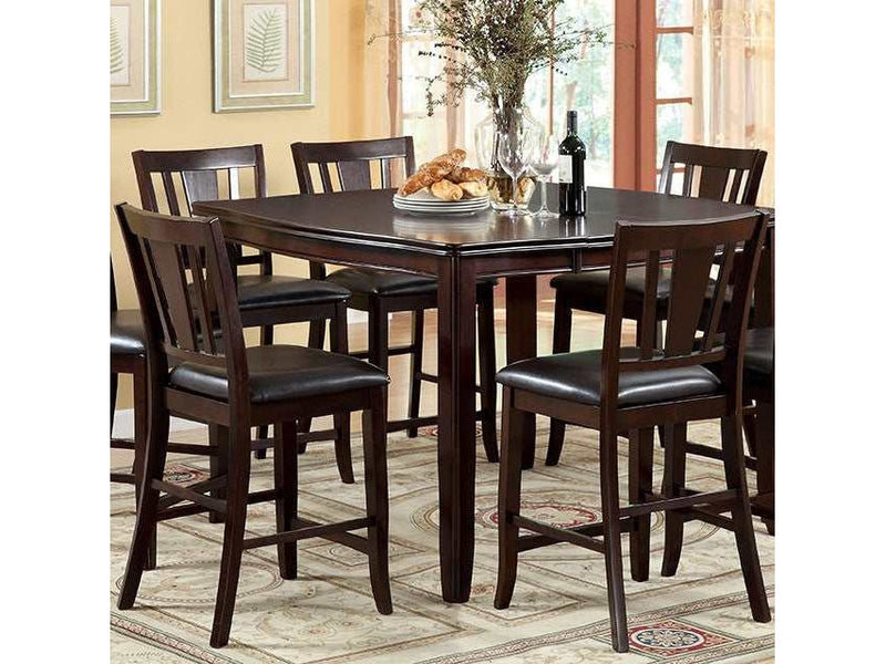 Edgewood Espresso Square Counter Height Table