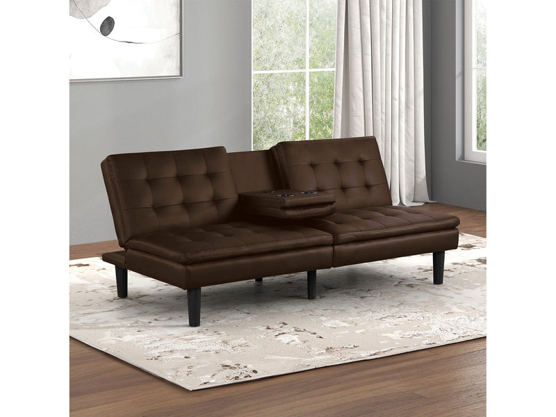 Eidsberg Brown Futon Sofa Bed