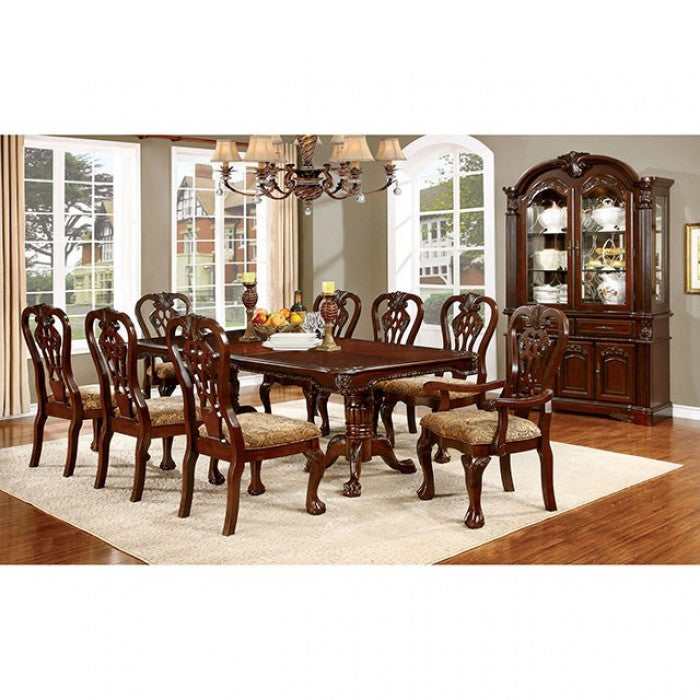 Elana Brown Cherry & Brown Dining Arm Chair (Set of 2)