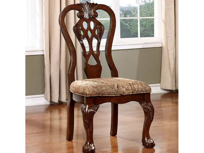 Elana Brown Cherry & Brown Dining Side Chair (Set of 2)