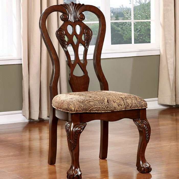 Elana Brown Cherry Dining Room Set / 7pc