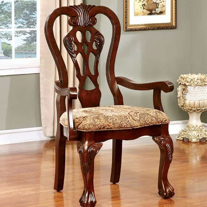 Elana Brown Cherry Dining Room Set / 7pc