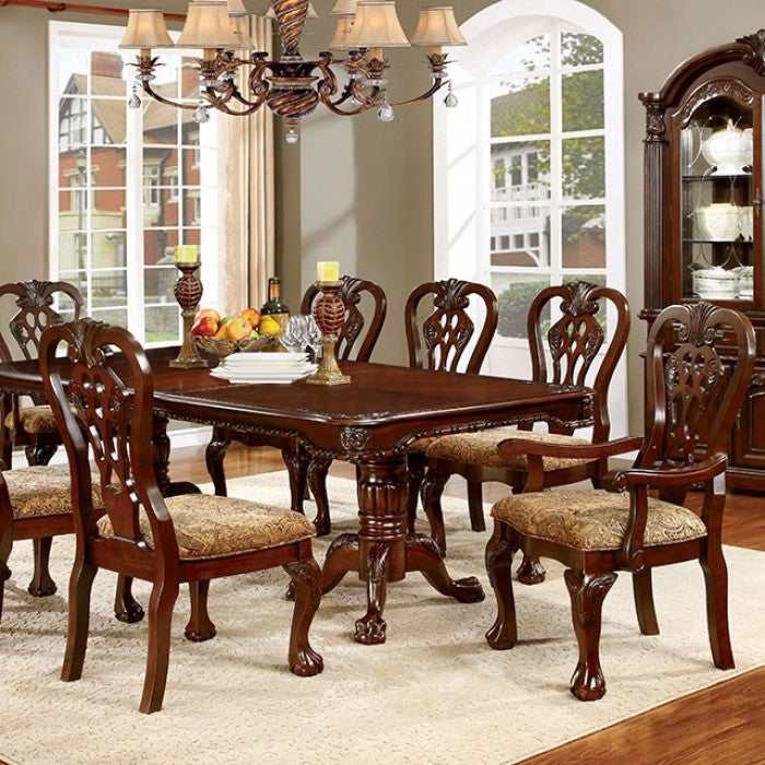 Elana Brown Cherry Dining Room Set / 7pc