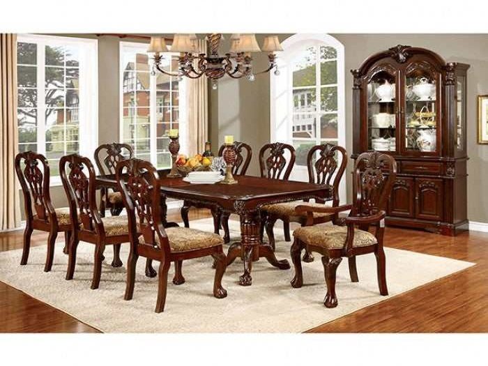 Elana Brown Cherry Dining Room Set / 9pc