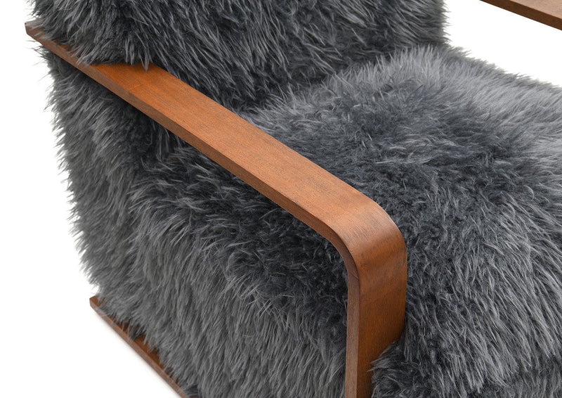 Elardo Charcoal Gray Accent Chair