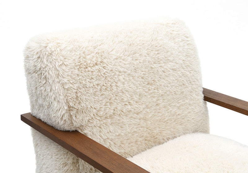 Elardo White Accent Chair
