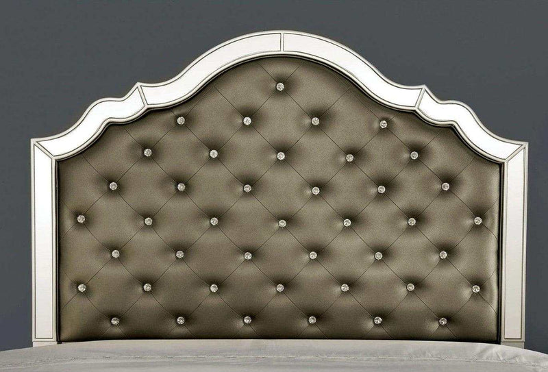 Eliora Silver & Mirrored Cal. King Bed