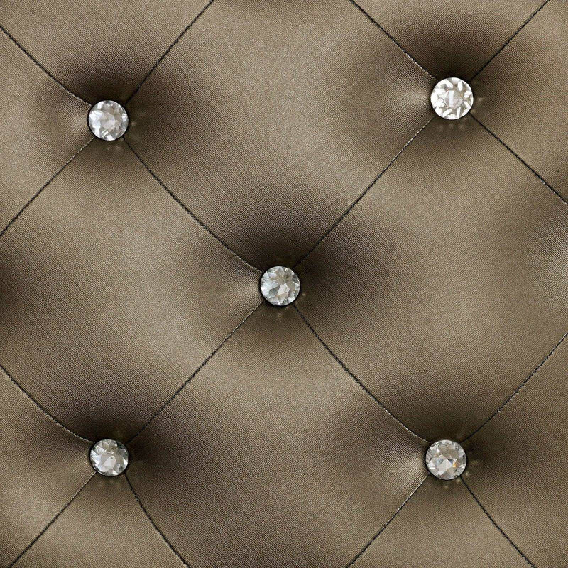 Eliora Silver & Mirrored Queen Bed