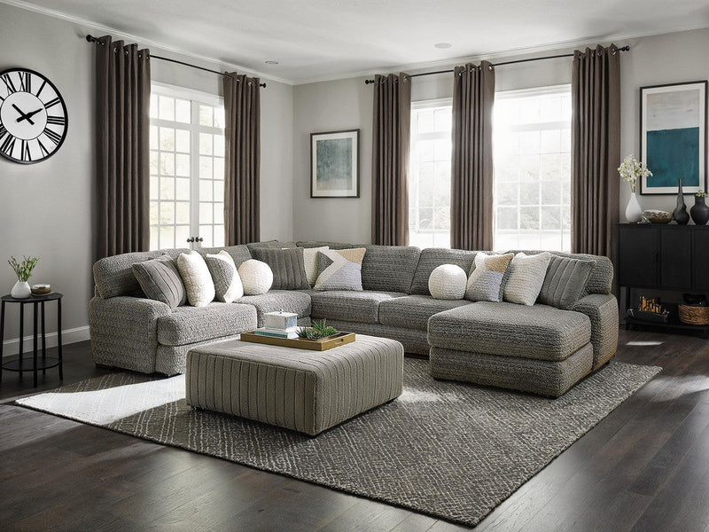 Elmhurst Charcoal U-shaped Sectional