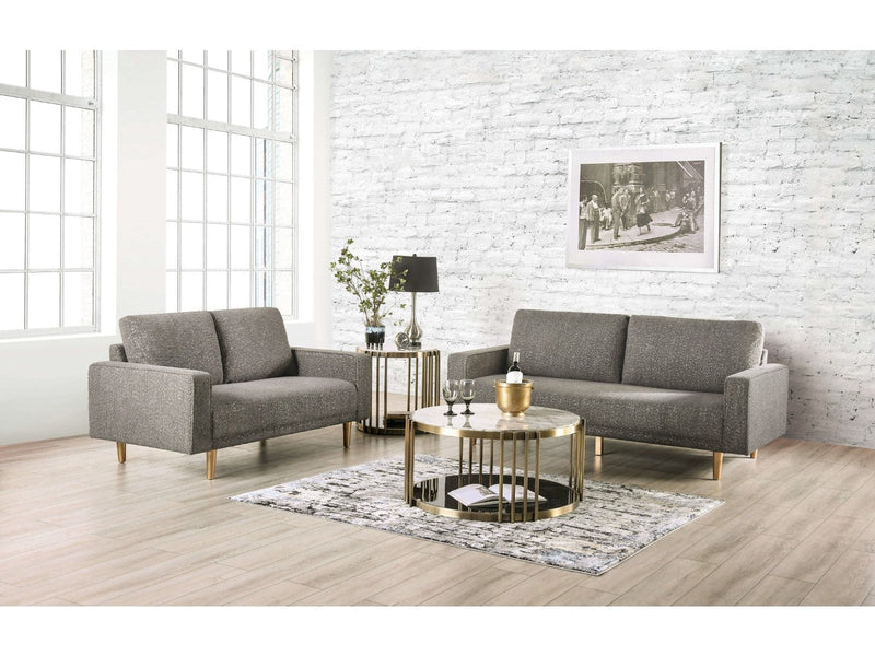 Elverum Charcoal Gray Sofa & Loveseat