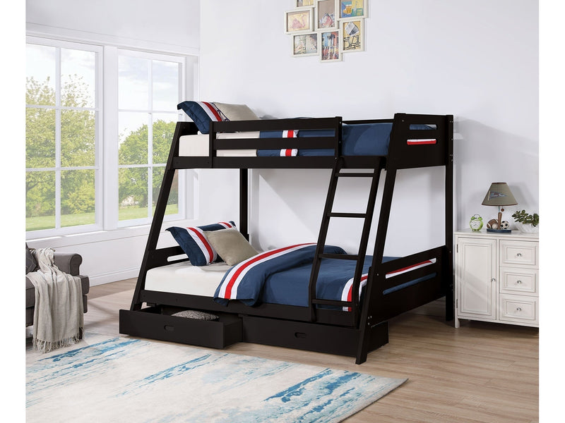 Emilee Black Twin/Full Bunk Bed